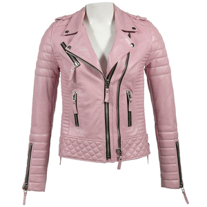 New Stylish Genuine <b>Leather</b> Waterproof Breathable Winter <b>Women</b> Fashion <b>Jacket</b> Best Quality Manufacturer Motorbike Clothing - Product Image 6
