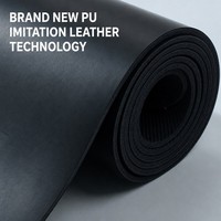 Tapis de yoga personnalisé en caoutchouc naturel PU antidérapant de qualité supérieure avec lignes d'alignement des poses, extra large, épaisseur 5 mm, pour débutants, adhérence supérieure