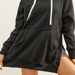 High Quality Plain Pullover Sweatshirts Oversized Blank Hoodies for Women / Winter Women Cotton Oversized Hoodies for Casual - Product Image 5