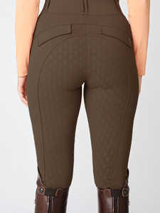 Pantalones de montar estirables de cintura alta para mujer, cómodos, duraderos, con elegantes conjuntos y accesorios ecuestres de bolsillo - Product Image 4