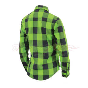 Camisas de moto de motocicleta entera Camisa de algodón 100% camisas de franela para mujer a la venta - Product Image 4