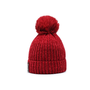 Custom Autumn Thicker Cuff <b>Beanie</b> <b>Hats</b> with Pom Pom Ball Knitted Cap Warmer Winter Accessories for <b>Women</b> Travel-Friendly Style - Product Image 5