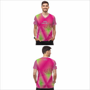 Street Wear Venta caliente Hombres Camisetas Contraste Color Hombres Camisetas Logotipo personalizado Hombres Camisetas - Product Image 1