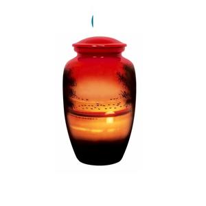 Urna Funeraria de Metal para Adultos con Diseño Tradicional de Galaxia para Cenizas Humanas, Urna de Cremación de Aluminio con Arte de Esfera Cósmica y Tema de Frutas - Product Image 5