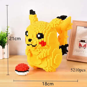 Ensemble de blocs Nano Bricks pour Pokémon Pikachu, en plastique ABS, modèle de dessin animé DIY, jouet éducatif pour cadeau, figurine Pikachu - Product Image 6