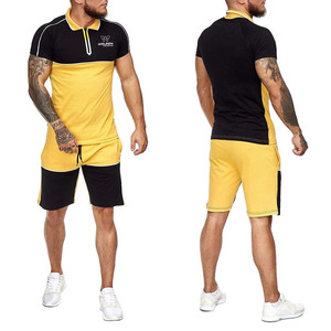 Conjunto de pantalones cortos para hombre, superventas, ropa deportiva para hombre de buena calidad, pantalones cortos de verano, establece tu propio diseño de logotipo, conjunto de pantalones cortos de verano para hombre. - Product Image 1