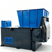 Déchiqueteuse automatique à un seul arbre WELL-Atech avec boîte de vitesses pour déchets plastiques et carton, prix compétitif