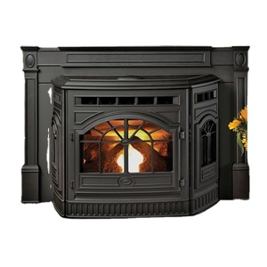 Chauffage de cheminée à granulés de bois d'intérieur de style moderne Poêle à granulés rond de qualité avec combustible de bois de chauffage pour usage domestique - Product Image 1