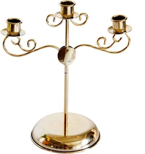 <b>Table</b> Centerpiece Decor latest Gold Candles Holder Decoration Stands <b>Tall</b> Antique Metal Candle Holder Set Candle Holders - Product Image 1