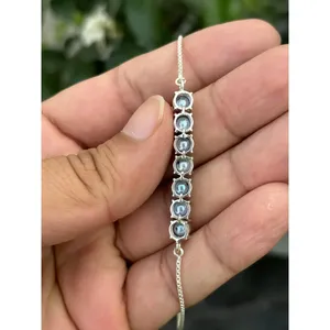 Pulsera de Perlas de Tahití Chapada en Oro de 14K, Platino y Rodio, Cadena de Plata 925, Corte Princesa, Patrón Floral, Oro Rosa, Religiosa - Product Image 4