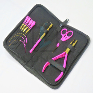2023 <b>Mini</b> New Arrival Hot Pink With Gold Plasma Hair Extension <b>Tools</b> <b>Kit</b> and Brand Labelling Custom Ability - Product Image 4
