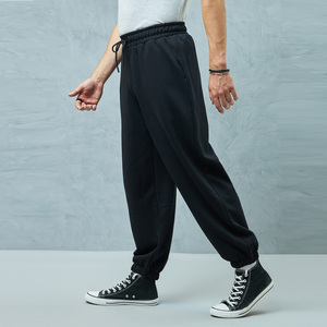 Pantalon de survêtement décontracté pour homme en molleton 100 % coton respirant, coupe ample, style hip-hop, avec cordon de serrage et poches, coupe-vent - Product Image 6
