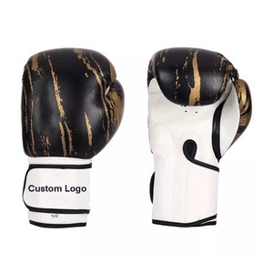 ที่มีคุณภาพสูงส่วนบุคคล OEM ที่กำหนดเองหนังสีดำถุงมือมวย - Product Image 6