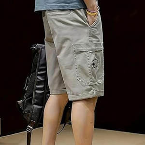 กางเกงขาสั้นโอเวอร์ไซส์สำหรับผู้ชายกางเกงขาสั้นใส่สบายสีตัดกันสีตามสั่ง - Product Image 2