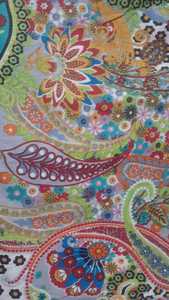 Tela de algodón 100% para ropa, tejido indio multicolor, Material Floral, bloque de mano + IMPRESIÓN DE PANTALLA, venta al por mayor, nuevo - Product Image 2