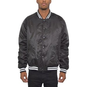 แจ็คเก็ตกันลมสำหรับผู้ชายแจ็คเก็ตเบสบอลกระดุมติดแบบคลาสสิกพรีเมี่ยม - Product Image 1