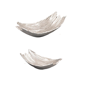 Plateau en fonte d'aluminium rectangulaire au design moderne avec nickelage pour la maison et l'hôtel Plateau en métal durable pour servir des aliments - Product Image 2