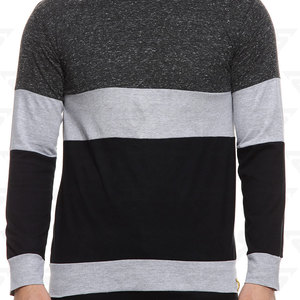 Camiseta de ajuste regular de manga larga con bloques de color gris para hombre Ajuste cómodo y alto rendimiento para uso diario - Product Image 5