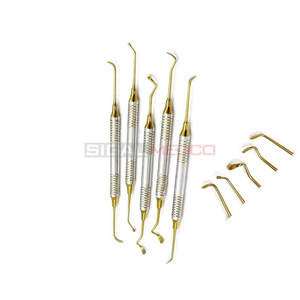 Kit de elevación sinusal de alta calidad, 5 uds., juego de instrumentos médicos dentales chapados en oro de acero inoxidable, cirugía oral profesional sinusal - Product Image 4