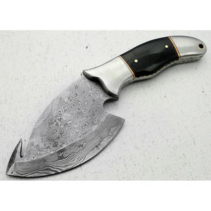 Couteau de chef Burraq DIY OEM fait main en acier Damas, motif goutte de pluie, multifonctionnel, avec étui en cuir, modèle pour usage en cuisine - Product Image 5