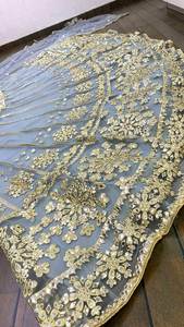 Lehenga Choli de Seda Georgette Hecha a Mano con Bordado Intenso Multicolor para Mujer, Novia, Dama de Honor, Ropa de Fiesta - Product Image 6