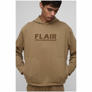 Pull à capuche surdimensionné de grande taille de haute qualité avec broderie 3d pour hommes de qualité supérieure - Product Image 4