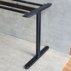 Pieds en acier au design minimaliste pour table de 140x60cm, système TIO, revêtement en poudre HCTO003 - Product Image 6