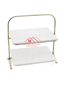 Hot Selling Luxury <b>Cake</b> <b>Stand</b> Christmas Party Celebration Unique Design <b>Marble</b> <b>Cake</b> <b>Stand</b> Manufacture & Supplier - Product Image 3