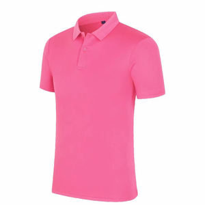 Offre Spéciale haute qualité soie Simple travail quotidien polo t-shirts Anti-rides Logo personnalisé impression bouton Spandex Golf pour Polo T-Shirt - Product Image 2