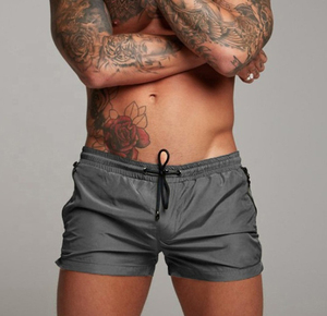 Pantalones cortos de baño de playa transpirables impermeables de poliéster 100% de secado rápido personalizados para hombre - Product Image 6