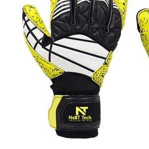NeXT Tech Gants de gardien de but de football en cuir à doigts entiers, antidérapants, respirants, avec sangle de poignet réglable, unisexe - Product Image 4