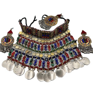 เครื่องประดับทำมือแบบชนเผ่าอัฟกัน วินเทจ แฟชั่น ของตกแต่งสำหรับผู้หญิง เสื้อผ้าแบบดั้งเดิม - Product Image 1