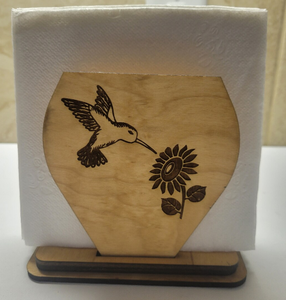 Servilletero de madera de nogal con acabado natural Vajilla elegante Uso de almacenamiento de pañuelos de madera - Product Image 4