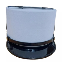 ALLEMAND WW2 M43 FIELD VISOR CAP LAINE GRISE KEPI AVEC INSIGNES