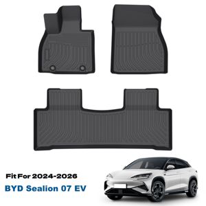 Alfombrilla de Coche 3D Resistente al Desgaste, Alfombrilla de TPE para Coche, Protección para Todo Clima, Alfombra Impermeable para Coche BYD Sealion 07 EV <span class=keywords><strong>2024</strong></span> - Product Image 1