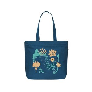Large Zipper Tote Bag <b>Abstract</b> Bloom Decoration Lightweight Cotton Polyester Embroidery Portable Reusable for Daily Use Winter - Product Image 4