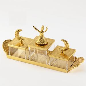 Elegante Decoración Metálica Árabe con Patrones Islámicos Tradicionales para Interiores de Hogares de Lujo - Product Image 3