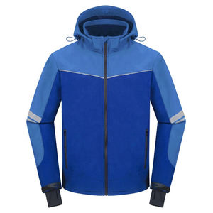 2025 New Arrival Stand Collar Male Softshell <b>Windbreaker</b> Jackets High Street Waterproof Quick Dry <b>Camping</b> Clothes Hood Wholesale - Product Image 1