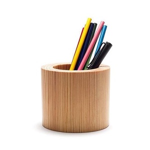 Customizable High-End Creative Solid Wood Pen Holder <b>Foldable</b> Design Handmade Lacquer Finish Modern Square Design Multi-Purpose - Product Image 5