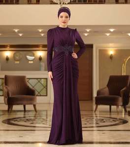 Vêtements musulmans traditionnels de luxe de créateur haut de gamme, Abayas indiennes, travail manuel en cristal, tissus en soie, anti-rides, occasion de prière - Product Image 1