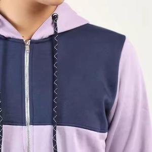 OEM Custom Logo Casual Jogging Suit Blank Cropped Hoodie and Lounge Women <b>Tracksuit</b> 2 Two Piece Set - Product Image 5