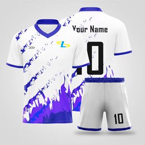 Uniformes d'équipe de football personnalisés, design rouge et blanc, élégants, de haute qualité, manches courtes, uniformes de football, kits de football OEM d'usine - Product Image 4