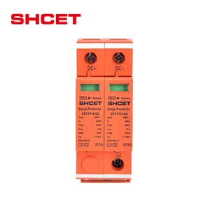 CET-T1T2-DC type 1 2 dc solar spd surge protection protector protective device 2p 3p YueQing manufacturer