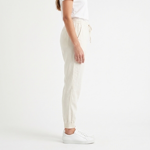 Pantalon de jogging fuselé en coton respirant pour femme, idéal pour l'été – Vente en gros OEM/ODM, fabrication sous marque privée, faible MOQ - Product Image 2