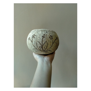 Compact <b>Coconut</b> Shell <b>Bowl</b> Useful for Meal Prep Serving and Organizing Small Items in Living Spaces - Product Image 3