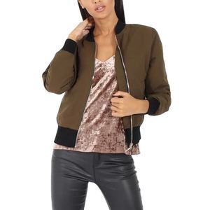 แจ็กเก็ตบอมเบอร์ของผู้หญิงแจ็คเก็ตสีชมพู2025ฤดูหนาว - Product Image 1