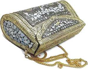 Sac à main personnalisé en nacre pour femmes, fabriqué à la main, hautement poli, à la mode, fabriqué en inde, - Product Image 4