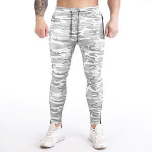 Pantalon de survêtement avec logo personnalisé de haute qualité pour hommes Style décontracté avec fermeture à la taille élastique et poches en tissu de toile vente en gros - Product Image 1