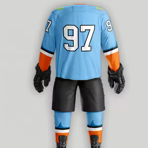 El conjunto de uniformes de hockey sobre hielo sublimado Personalizado incluye pantalones cortos de Jersey diseños personalizados uniformes de hockey proveedor OEM ODM - Product Image 5