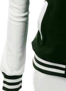 OEM Custom College Baseball Team Vintage Varsity <b>Jacket</b> for Women - Product Image 5